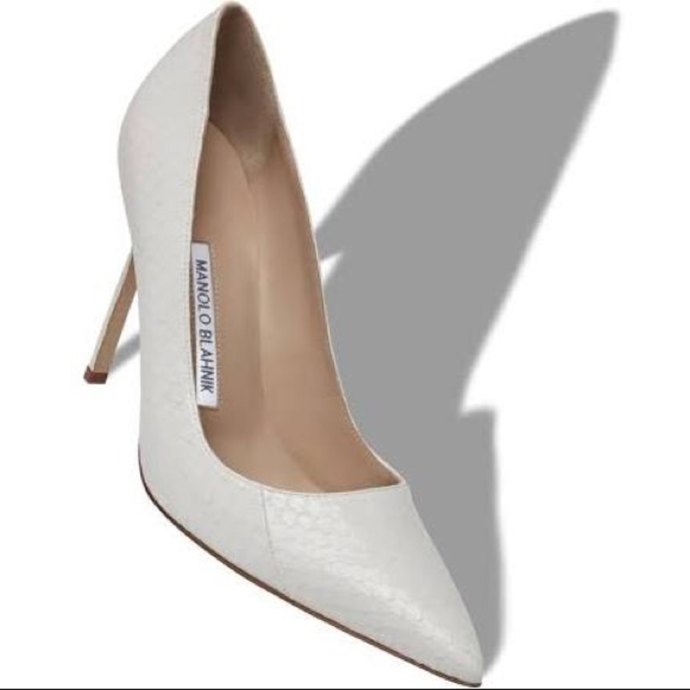 Manolo Blahnik Bb Python Pumps - image 2